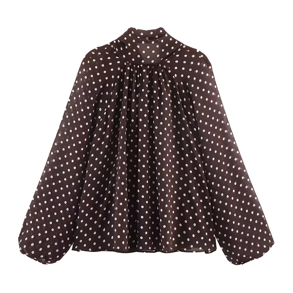 Polka-dot blouse