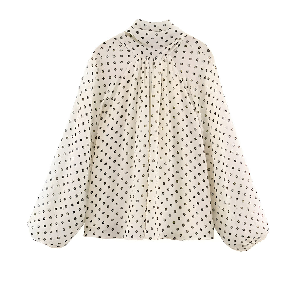 Polka-dot blouse