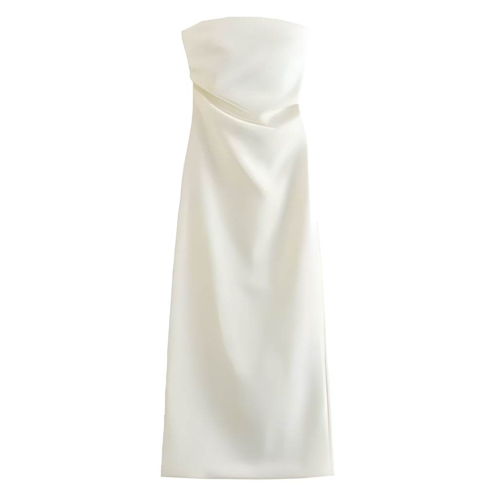 Shoulder Backless Dress